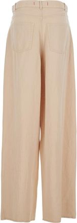 Jucca Womens Trousers Tencel Beige