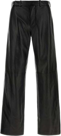 Fendi Black Flat Front Trousers
