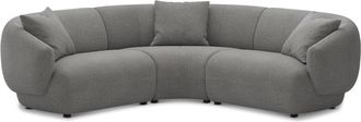 Castlery Auburn Sectional Sofa Customized, Dark Grey, Spill Resistant, Modular, Castlery