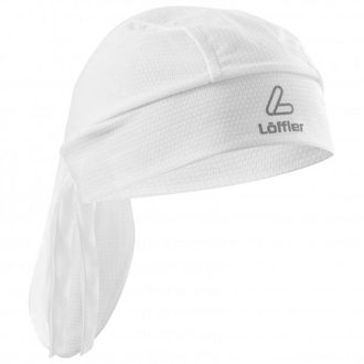 LOEFFLER Bandana Aero Kopftuch - Unisex | wei&szlig;