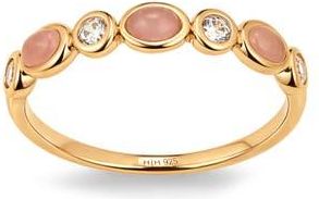 Made by Mary Aura Ring in Gold Vermeil /Rose Quartz at Nordstrom, Size 10