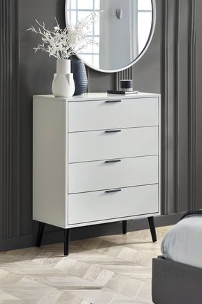 Julian Bowen Alba 4 Drawer Chest in Grey