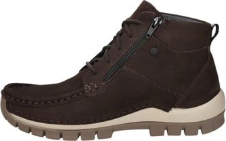 Wolky Schoenen, Dames, Bruin, 42 EU, Wol, Wolky Boost Veterschoenen Hoog