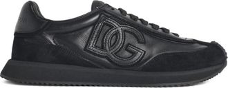 Dolce & Gabbana DG Cushion Sneaker - Heren - Sneakers - Zwart - 40 1/2 EU - Nylon - Schoenen