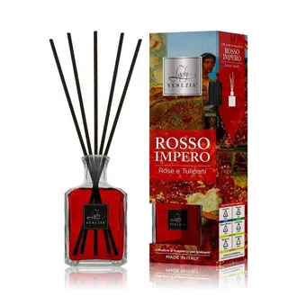 Trade Shop Trade Shop - Maxi Diffusore Ambiente Bastoncini Fragranza Rosso Impero Rose E Tulipani 250 Ml