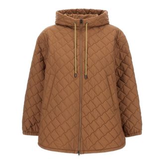 Herno Down Jackets, female, Yellow, Size: 2XS A-Shape Down Jacket