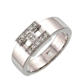 Herm&egrave;s White Gold White Gold (18K) Band Ring (Pre-Owned)