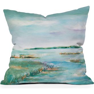 Deny Designs On The Marsh Throw Pillow in Blue at Nordstrom Rack