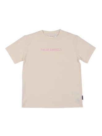 Palm Angels Logo-Stempel-Reg-T-Shirt S/S M&auml;dchen