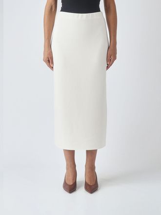 Meimeij Gonna midi a tubino a vita alta con spacco posteriore