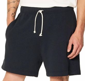 Merz b. Schwanen Retro Fleece Shorts In Charcoal
