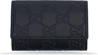 Gucci Snap Wallet - Heren - Sleutelhangers & Tashangers - Blauw - ONE Size - Leer - Accessoires