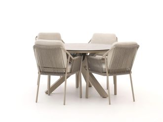 Tierra Outdoor Liv/Orbital &oslash; 120cm dining tuinset 5-delig