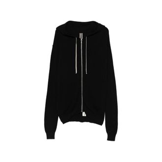 Rick Owens Zip-throughs, male, Black, Size: XL Sweatshirt