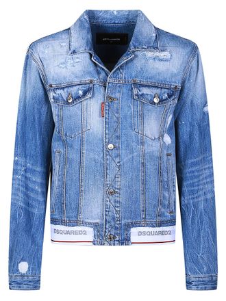 Dsquared2 Over Cotton Denim Jacket