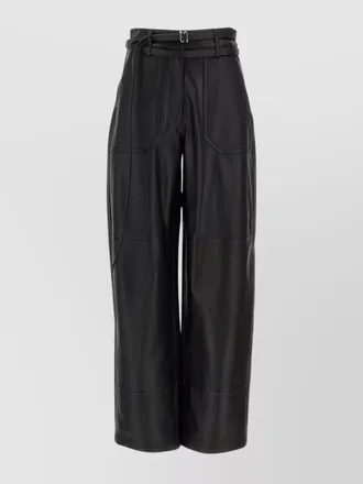 Sportmax tailored high waist wide leg trousers