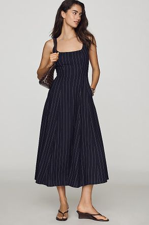 Rowing Blazers Linen Midi Dress