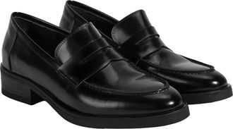 Desa Woman Slip-Ons - Leather Upper, Flat Heel, Easy On/Off, Breathable | Black - 40