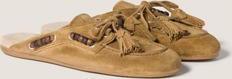 Miu Miu Suede leather mules