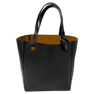 J.W.Anderson Pre-owned Womens JW The JWA Corner Tote Bag in Black Leather - One Size