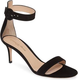 Gianvito Rossi Portofino 70 Sandals in Black at Nordstrom, Size 35.5