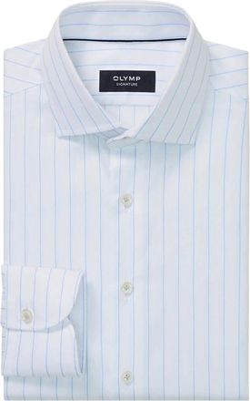 Olymp Olymp, Heren, Overhemden, Blauw, Maat: 2XL Katoen