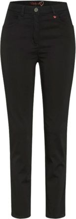 Toni Dames, Jeans, Zwart, Maat: 4XL