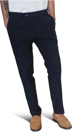 Barba Pantaloni in fustagno - Heren - Chinos - Blauw - 2XL - Katoen - Broeken