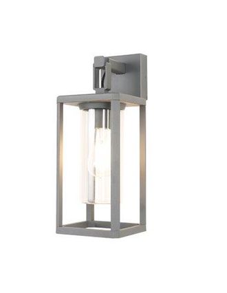 Mantra Mantra Aplique De Exterior Gris Oscuro Alps Estilo Farol E27 Con Cristal Ip65