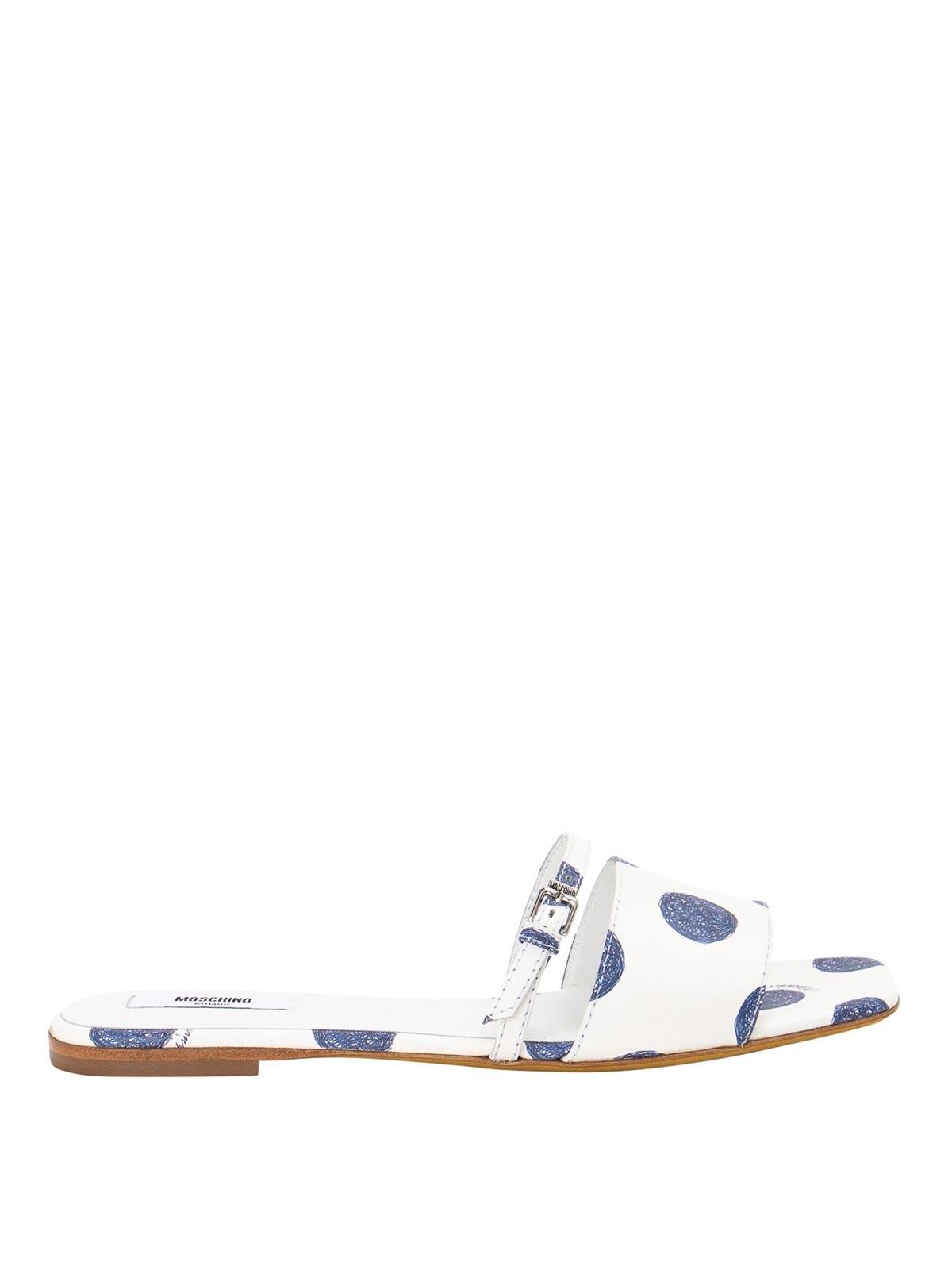 Moschino White Sandals Size 10.5 Moschino Vit. Bost Fashion Sandals - Nero - Mens - Shoplifestyle main image 4