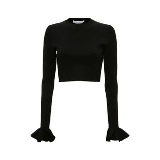 J.W.Anderson Dames, Tops, Zwart, Maat: M Katoen