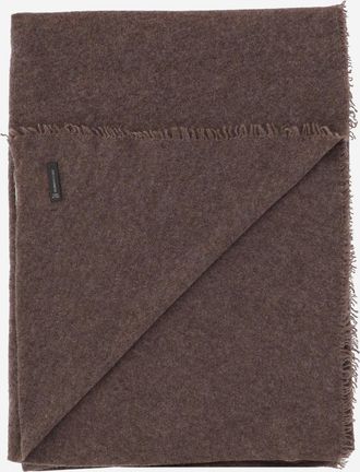 Faliero Sarti Womens Cashmere Scarf Adriel Brown Scarfs