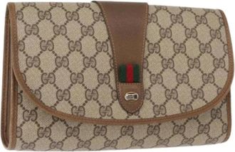 Gucci Pre-owned Clutches, female, Beige, Size: ONE SIZE Pre-owned Clutch Bag