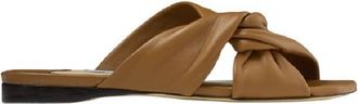 Jimmy Choo London Narisa Nappa Leather Flats, Brand Size 34.5 ( US Size 4.5 )