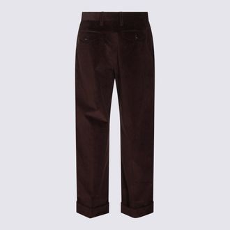 Burberry Mens Trousers Clove Browne _100 % Co