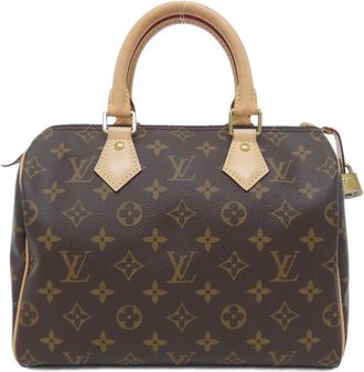 Louis Vuitton Marron Coated Canvas Boston Bag (Pre-Owned)