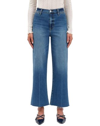 Daze Denim Pleaser Indigo Wave High Rise Wide Ankle Jean