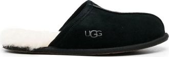 UGG Black Logo Scuff Slippers
