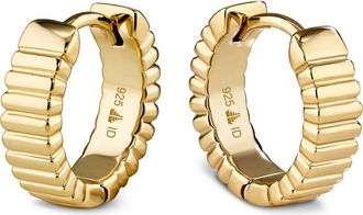 Devata Rib Hoop Earrings in Gold at Nordstrom Rack