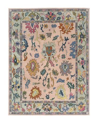 LR Home Lr Home Emilia Traditional Floral Oushak Wool Area Rug