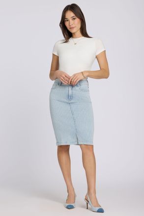 NYDJ Hoge Taille Denim Rok