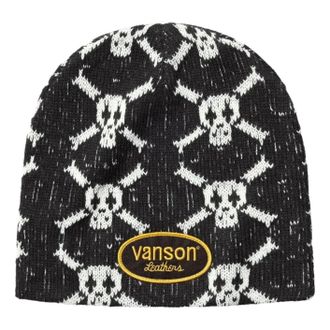 SUPREME FW26 x Vanson Leathers Skull Beanie Black SUP-FW26-2018-BLK