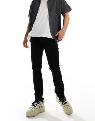 Lee Luke slim tapered jeans in rinsed black