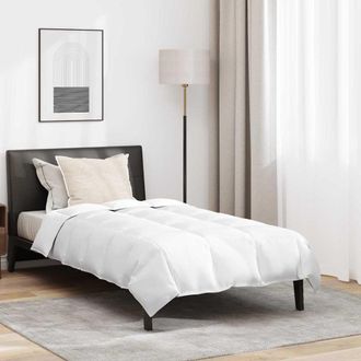 vidaXL Vidaxl - Set Di Piumini Con Cuscino 2 Pcs Bianco 155 X 200 Cm Piume