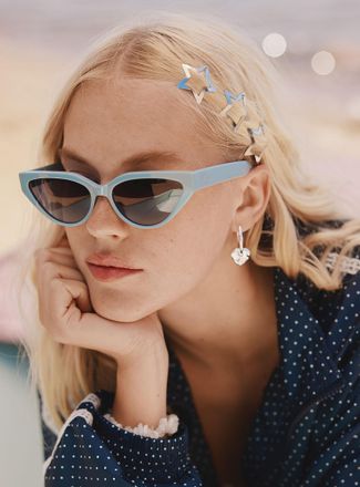 Simons Womens Small metal star barrettes Set of 3