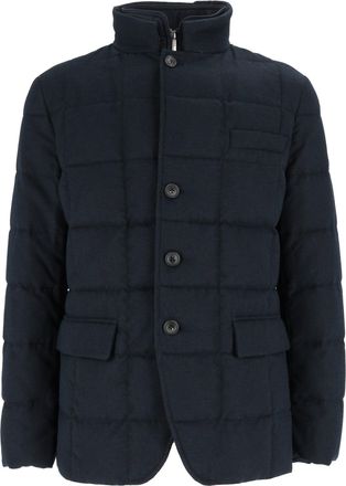 Fay Double-Breasted Quilted Down Jacket