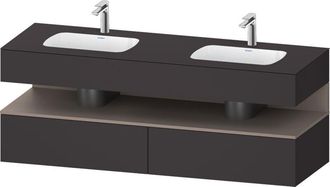 Duravit Qatego Lavabo Encastrado Con Base De Lavabo Consola, - Duravit