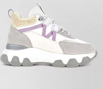Hogan sneakers chunky sole pull tab accents