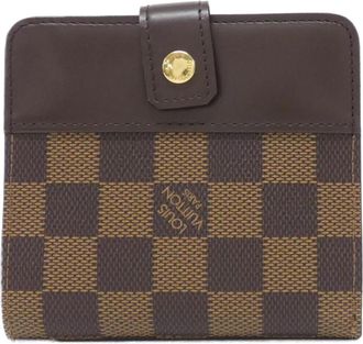Louis Vuitton Brown Coated Canvas Wallet (Bi-Fold) (Pre-Owned)
