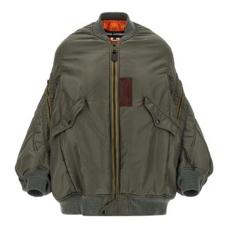 Junya Watanabe Bomber Jackets, male, Green, XS, Padded Bomber Jacket